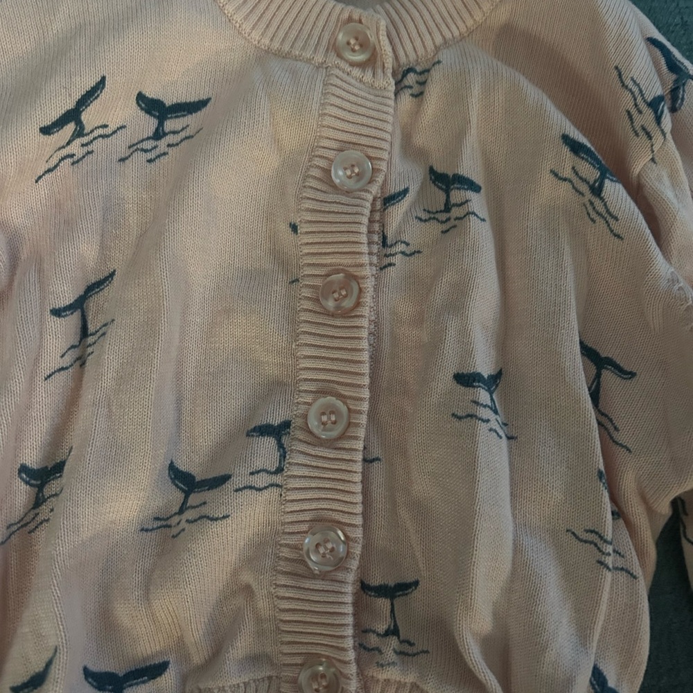 ModCloth Pink Whale Pattern Sweater - Picture 4 of 5